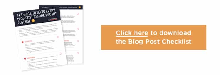 14 Things You Should Do to Every Blog Post Before You Hit Publish | If you’re ready to grow your blog audience, but aren’t sure about the best ways take to market it, this post includes 14 tips for bloggers and entrepreneurs to help your content get found and shared by more people everywhere.
